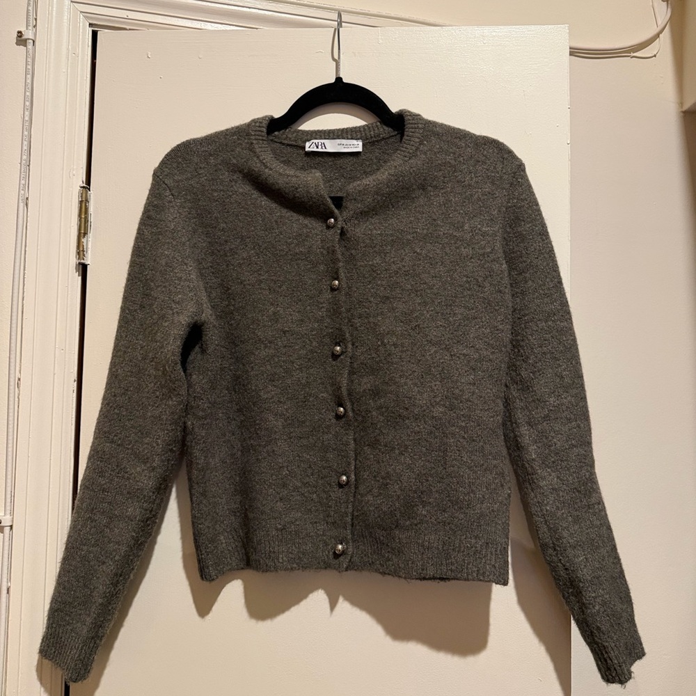 Zara Grey Cardigan size M